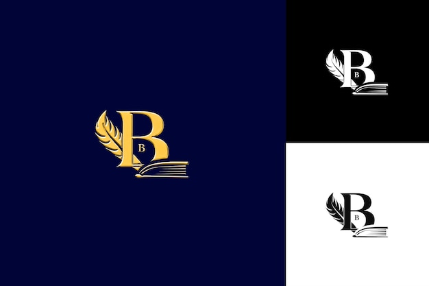 Letra B con diseño de logotipo plano Estilo con B en forma de Bo Ilustración Diseños vectoriales de logotipo