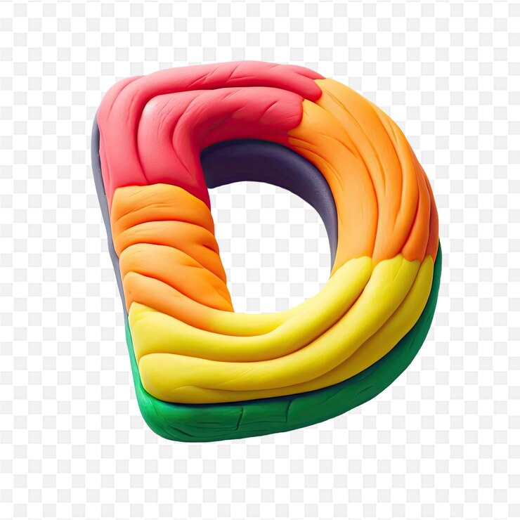 PSD una letra colorida o hecha por la letra o