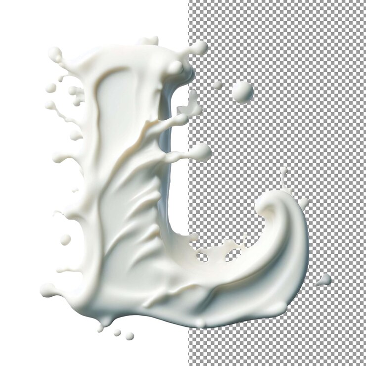 PSD letra criativa artística 3d isolada em uma paleta png clara