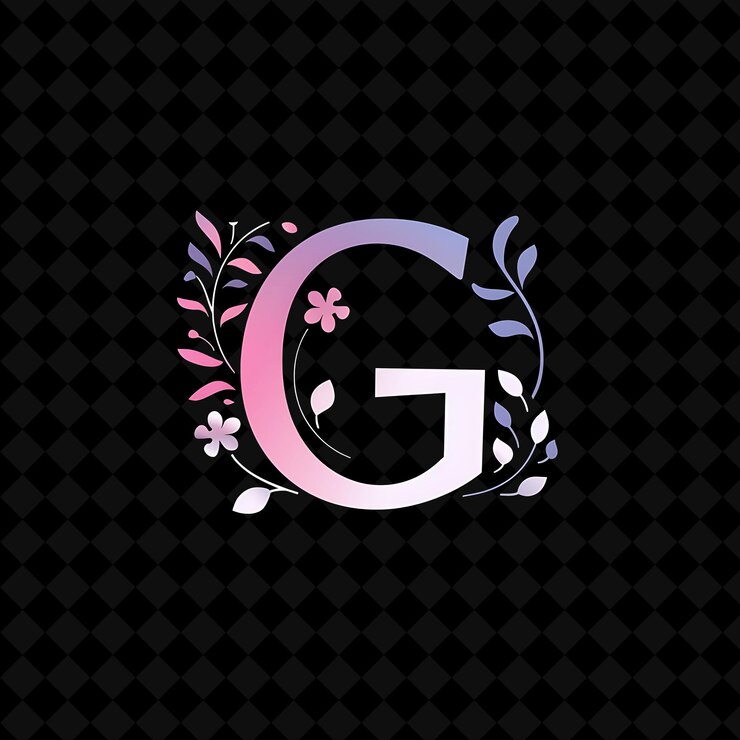 PSD letra g com estilo de design de logotipo pastel com g em forma de ilustração designs vetoriais de logotipo