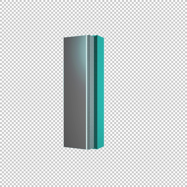 Letra I 3D render