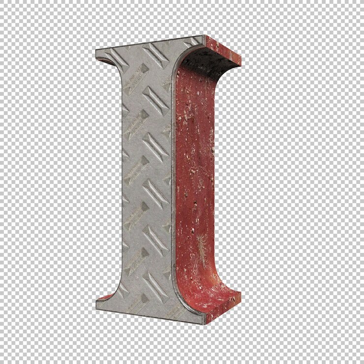 PSD letra i 3d render
