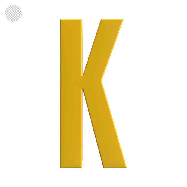 La letra K 3d