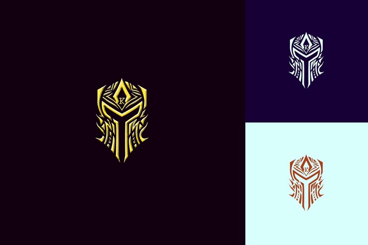PSD letra k con estilo de diseño de logotipo tribal con k en forma de naturaleza colecciones vectoriales abstractas