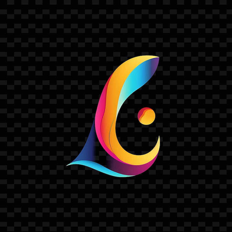 PSD letra l com estilo de design de logotipo abstrato com l em forma de natureza coleções de vetores abstratos