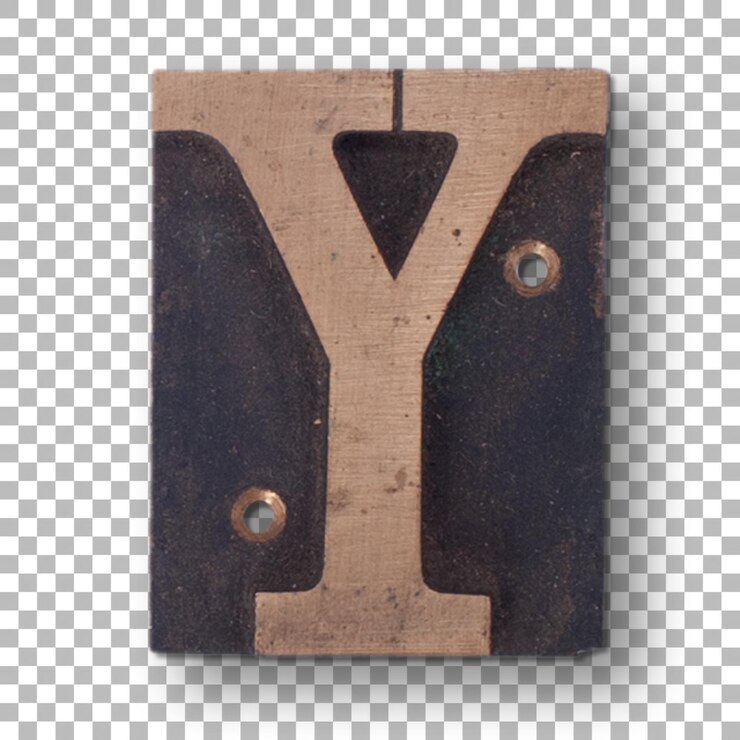 PSD letra de madera para la decoración de tus bienes
