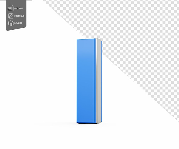 Letra Maior Azul I Brilha Com Seu Desenho Moderno E Elegante Font Em negrito Com Redes Afiladas Ilustração 3D