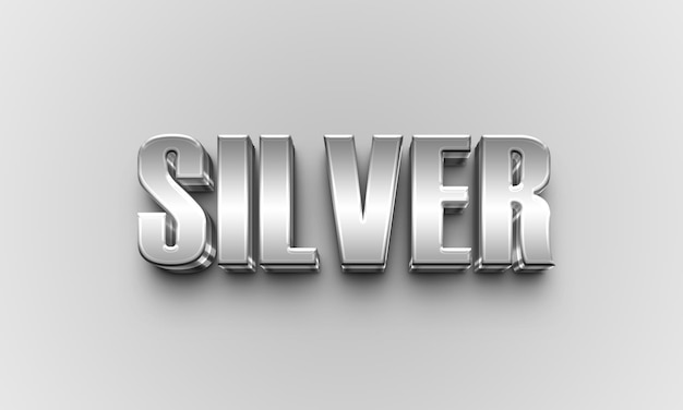 una letra de metal plateado letras plateadas que dicen plata