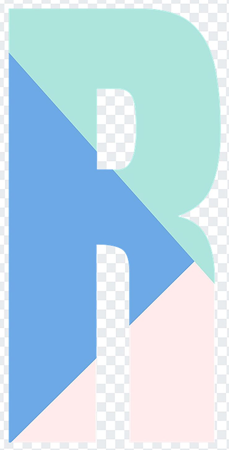 PSD letra r em fundo transparente