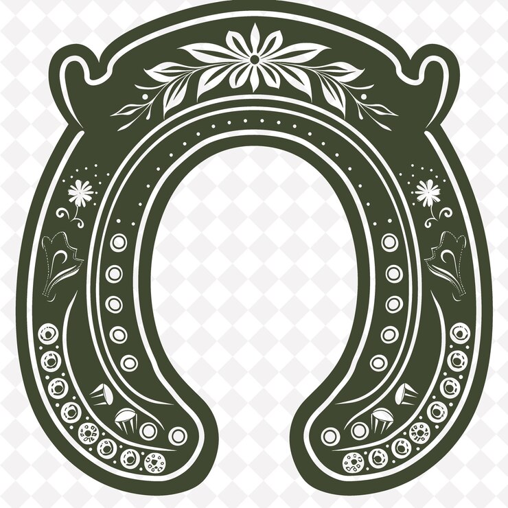 PSD una letra verde s que está pintada de verde con flores