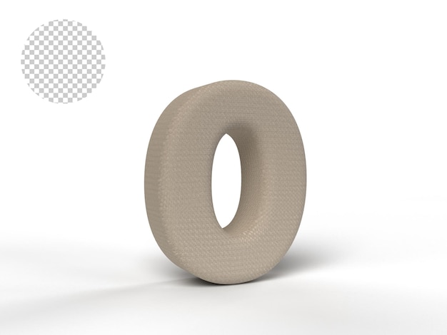 LETRAS 3D COM TEXTURA MARROM CLARO