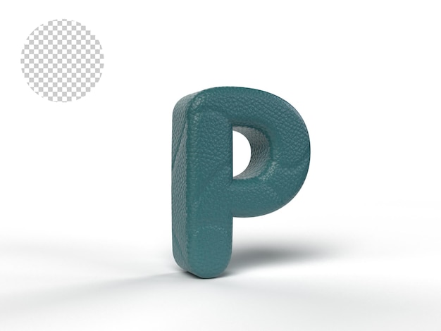 LETRAS 3D CON TEXTURA PIEL COLOR TOSCA