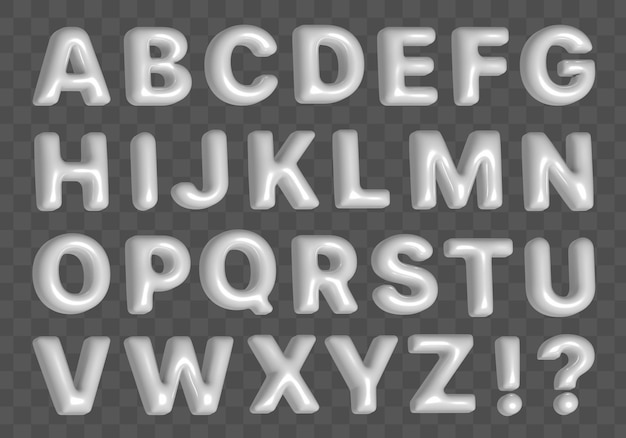 PSD letras 3d