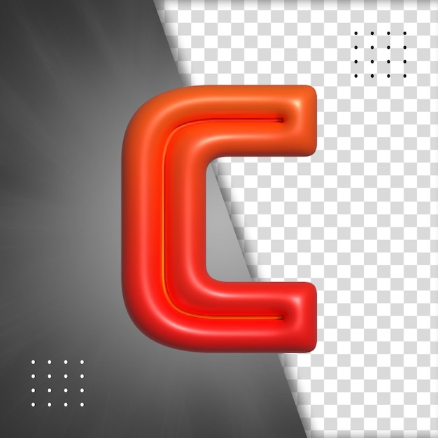 Letras del alfabeto de representación 3d Letra 3d Fuente alfabética Símbolo de lámina Alfabeto inglés realista