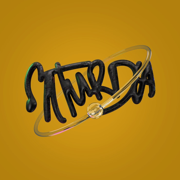 PSD letras de sábado 3d