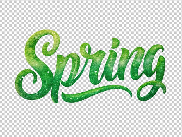 PSD letras de primavera