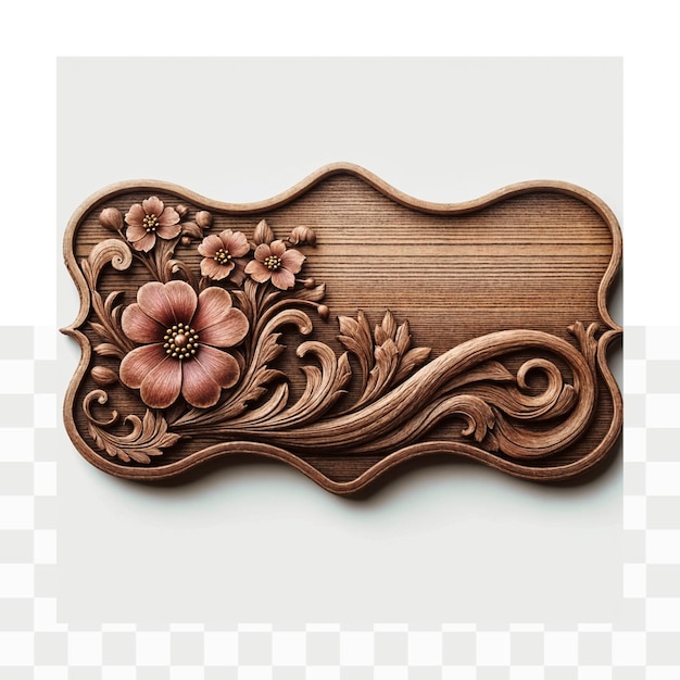 Letrero de madera con cuerdas aisladas