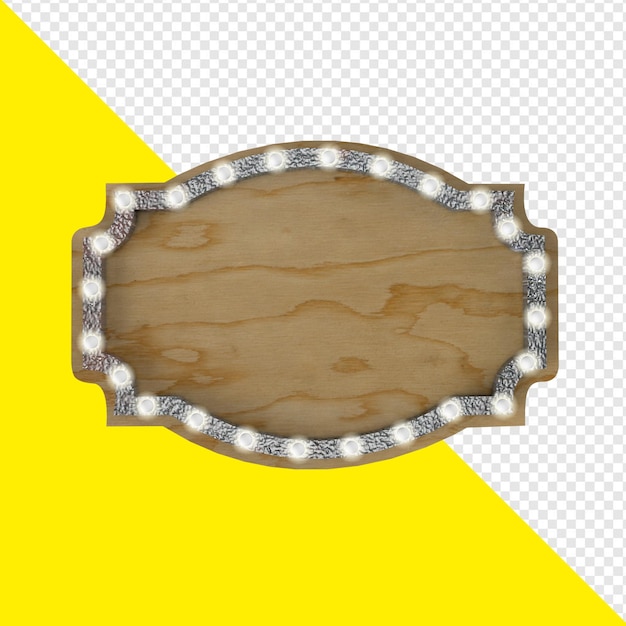 un letrero de madera con diamantes y un borde de oro