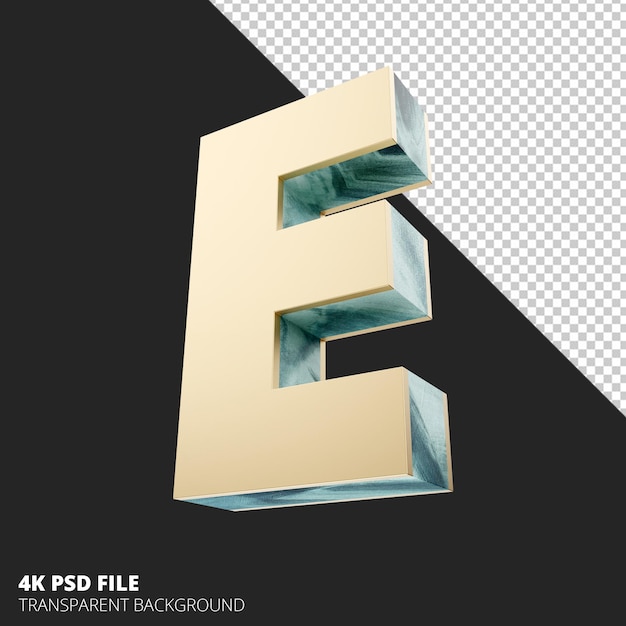 Lettera 3D E