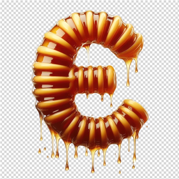 Lettera 3D isolata su una tela PNG trasparente