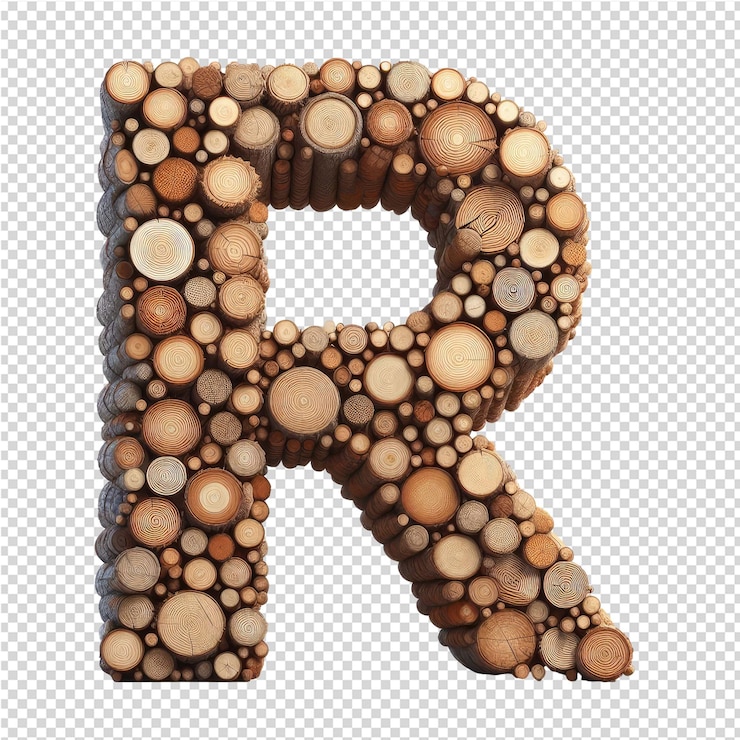 PSD lettera 3d isolata su una tela png trasparente