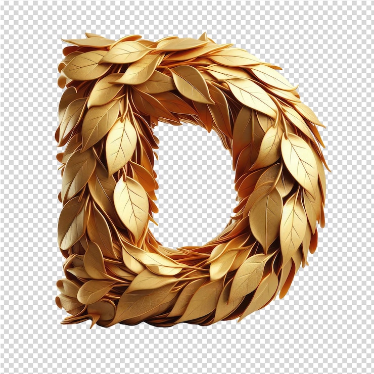 PSD lettera 3d isolata su una tela png trasparente