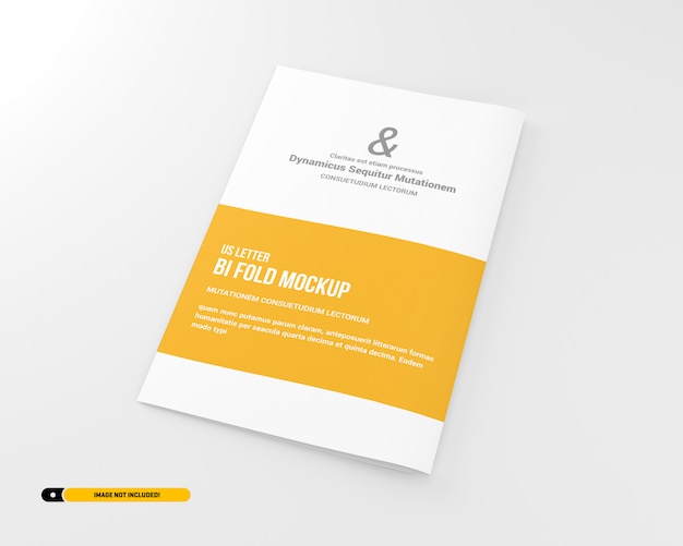 lettera Bifold Brochure Mockup