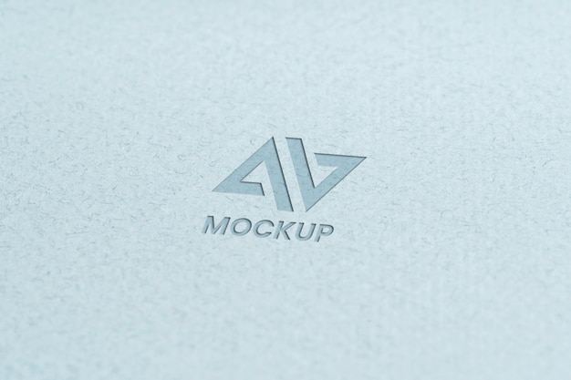 Lettera maiuscola mock-up logo design