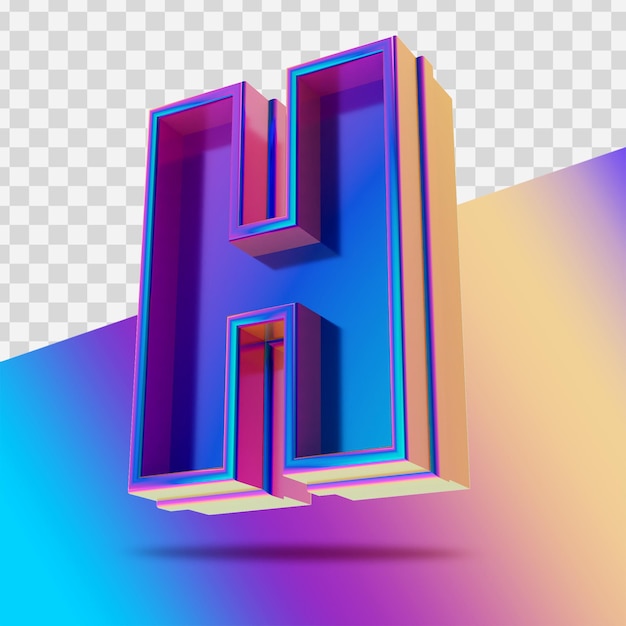 lettera realistica 3d