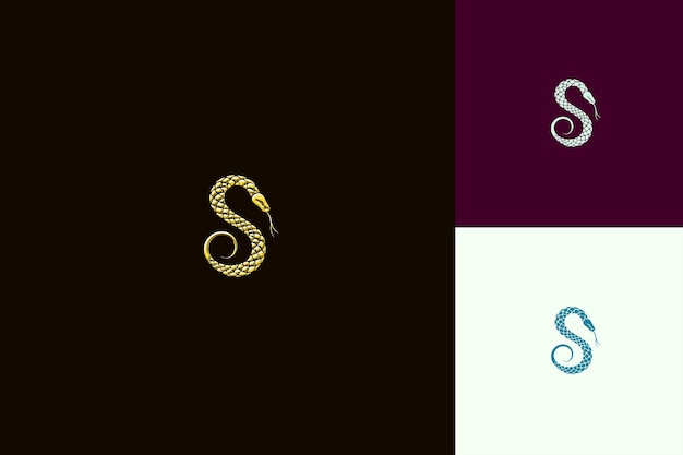Lettera S con stile di progettazione del logo minimalista con forma di S Int Nature Abstract Vector Collections