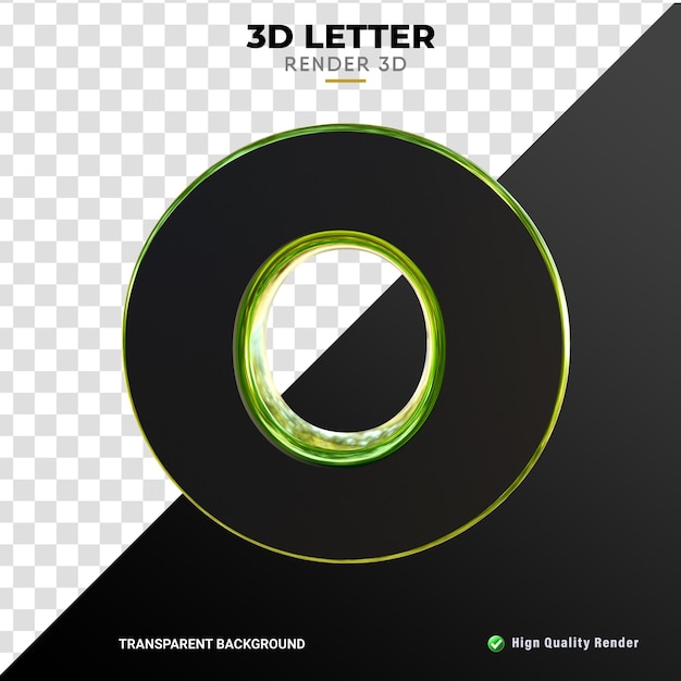 Lettre 3d Lisse Texture Or Rendu Réaliste De Haute Qualité