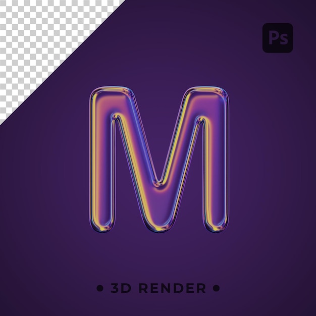 PSD lettre 3d