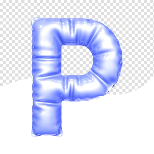 PSD lettre ballon rendu 3d