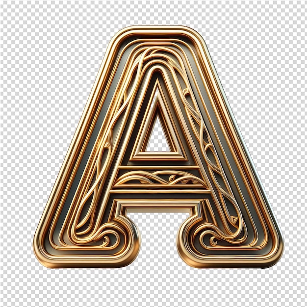 Lettres 3d Isolées Sur Une Toile Png Transparente