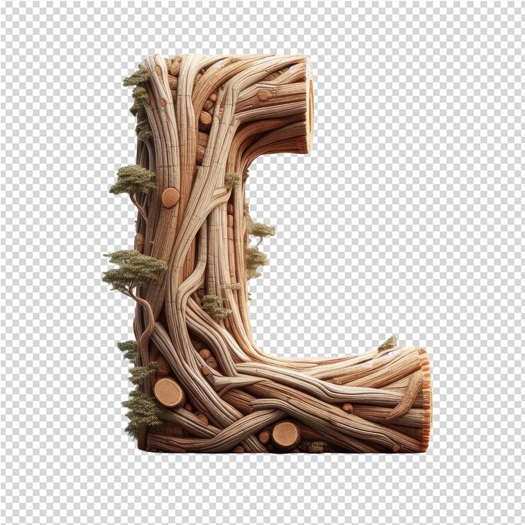 PSD lettres 3d isolées sur une toile png transparente
