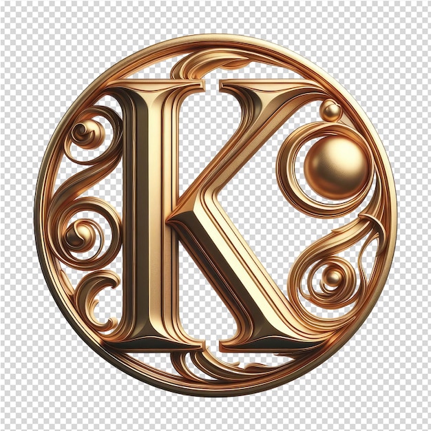 PSD lettres 3d isolées sur une toile png transparente