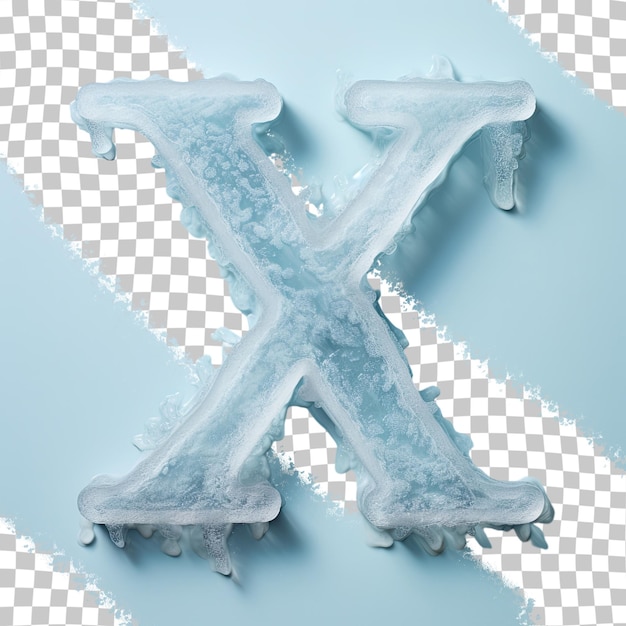 PSD lettres de glace dont x