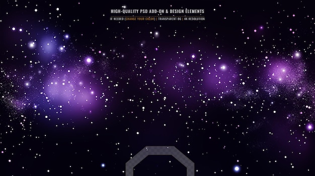 Leuchtende molekulare Struktur in einer futuristischen Galaxie auf durchsichtigem Hintergrund