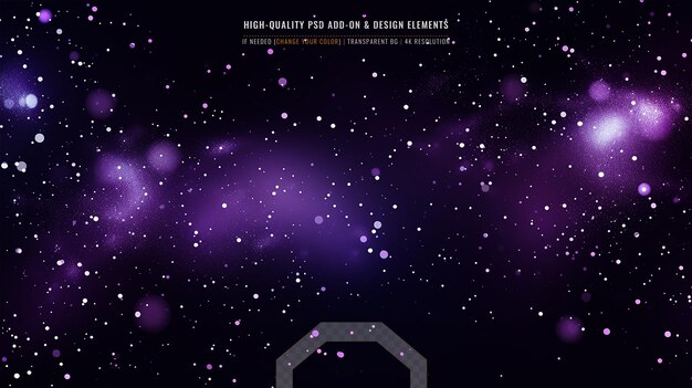Leuchtende molekulare Struktur in einer futuristischen Galaxie auf durchsichtigem Hintergrund