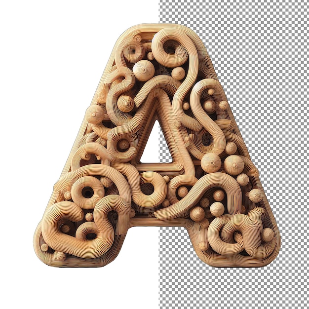 PSD leuchtkraft im 3d-alphabet