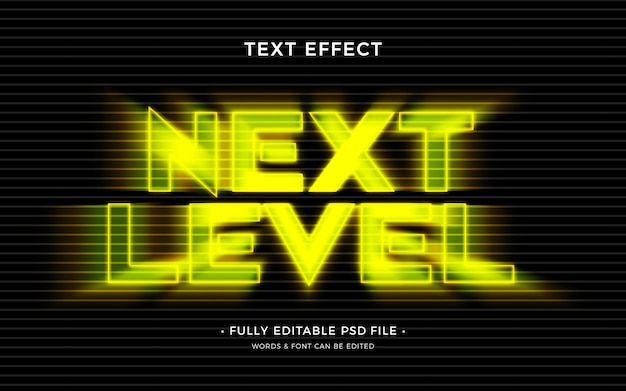 Level-Texteffekt