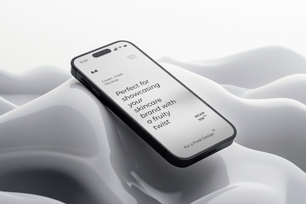 Levitierendes Smartphone im Studio