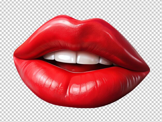 PSD les lèvres rouges et belles