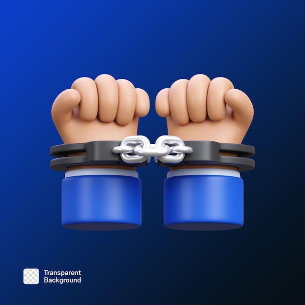 Ley y Justicia Ilustración de íconos 3D plantilla PNG