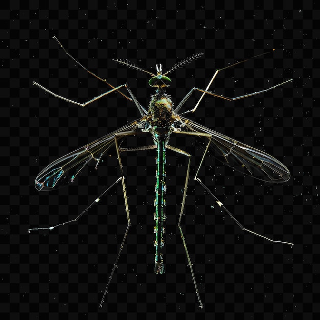 PSD una libélula con un cuerpo verde y un cuerpo verde