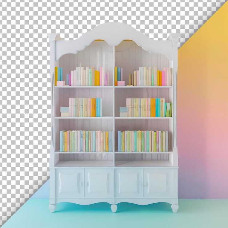 PSD librería para niños con fondo transparente