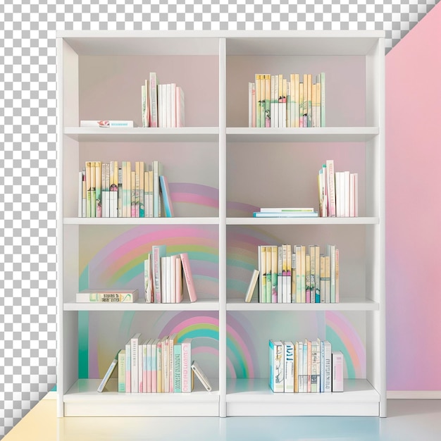 PSD librería para niños con fondo transparente