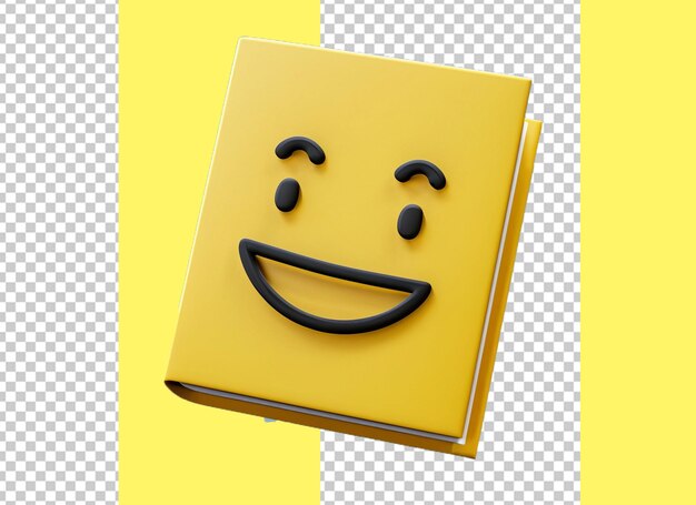 Libro 3d con sonrisa