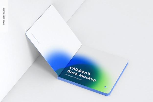 Libro aperto Mockup, vista dall'alto