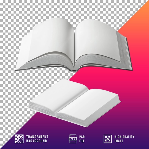 libro blanco abierto